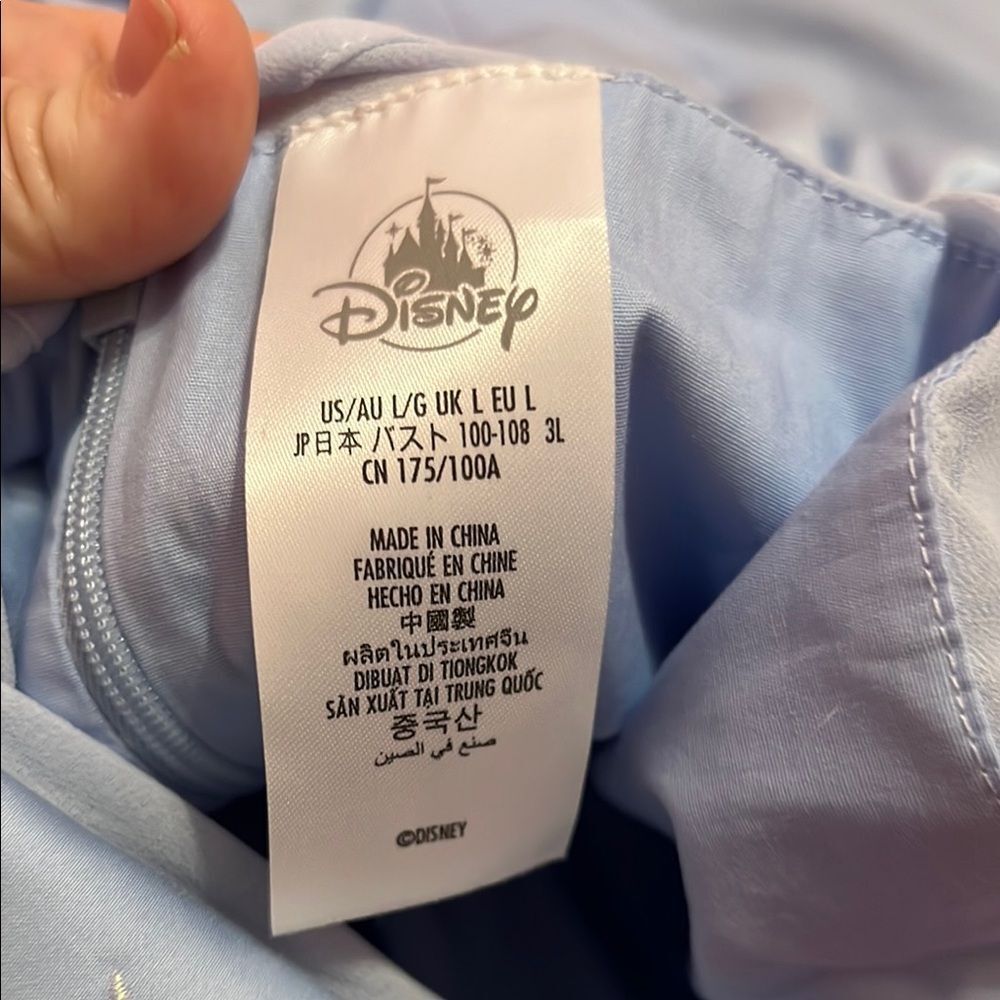 Disney Blue Ombre "Bibbidi Bobbidi Boo" Mini Dress with Pink Accents - Picture 10 of 10